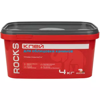 Клей Rocks для облицовки каминов 4 кг