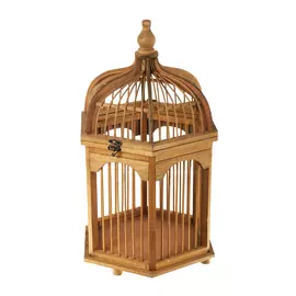 Клетка декоративная круглая натуральная 25х29х46см Kaemingk