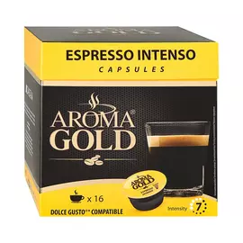 Кофе Aroma Gold Espresso Intenso в капсулах 16 шт