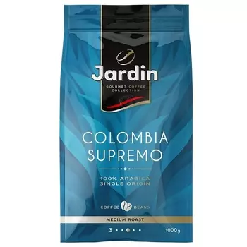Кофе Jardin в зернах Колумбия Супремо 1000 г