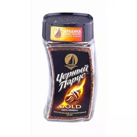 Кофе растворимый Черный Парус Gold 85 г