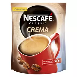 Кофе растворимый Nescafe Classic Crema 70 г