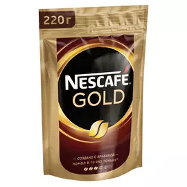 Кофе растворимый Nescafe Gold 220 г