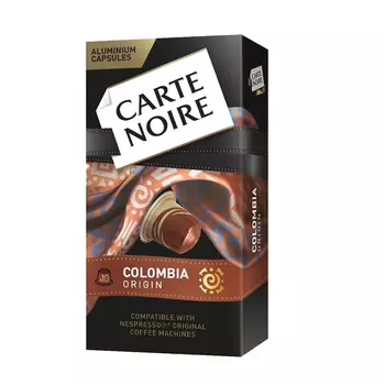 Кофе в капсулах Jacobs Carte Noire Colombia Origin 5,2 г x 10 шт