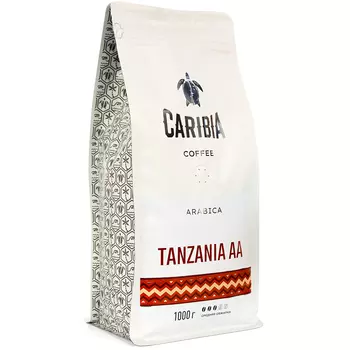 Кофе зерновой Caribia Arabica Tanzania AA, 1000 г