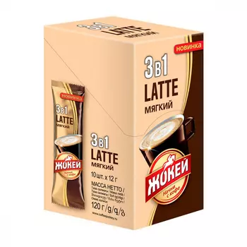 Кофе Жокей растворимый мягкий 3в1 12 г х 10 шт