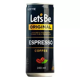 Кофейный напиток Lotte Let's Be Эспрессо 240 мл