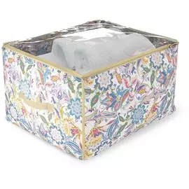 Кофр для хранения Hausmann 60х50х35 см, бежевый/принт