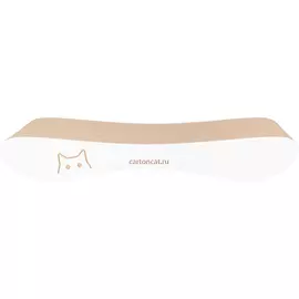 Когтеточка Carton Cat Infinity XS белая 54x24x9 см