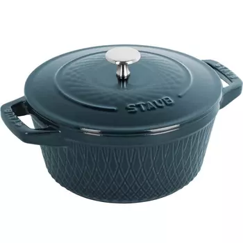 Кокот Staub круглый морская волна 24 см, 4,25 л