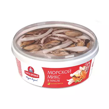 Коктейль из морепродуктов Санта Бремор в масле, 300 г