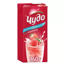 Коктейль молочный Чудо Клубника 2% 960 мл