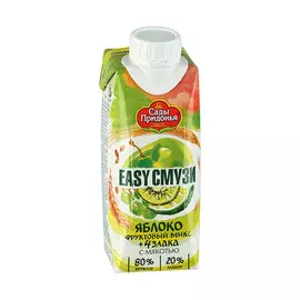 Коктейль Сады Придонья Easy Смузи Яблоко Киви Виноград и Лимона со злаками 250 мл