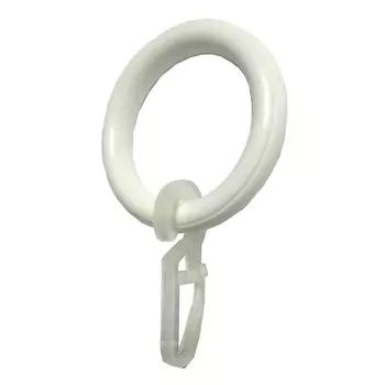 Кольца с крючком Арт-Декор D20, 10 шт. белый