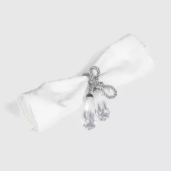 Кольцо для салфеток Dekor pap из акрила серебристое