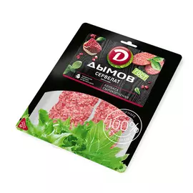 Колбаса Дымов Сервелат полусухой с/к 90 г