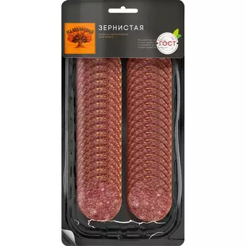 Колбаса Малаховский МК Зернистая сырокопченая, 100 г