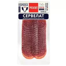 Колбаса Ремит Сервелат сырокопченая, 100 г