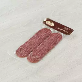 Колбаса Рублевский Столичная полусухая с/к нарезка 90 г