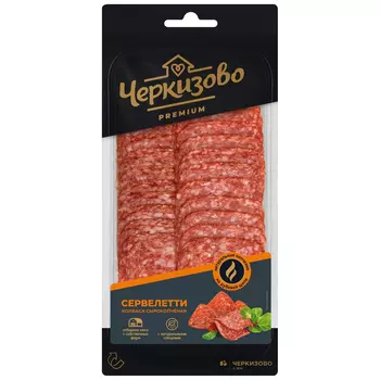 Колбаса сырокопченая Черкизово Премиум Сервелетти нарезка, 85 г