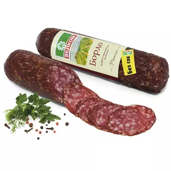 Колбаса Велком Бордо сырокопченая полусухая, кг
