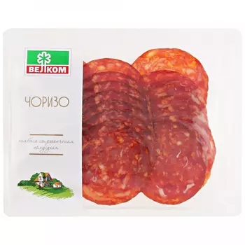 Колбаса Велком Чоризо сырокопченая нарезка, 150 г