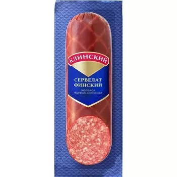 Колбаса варено-копченая Клинский МК Сервелат Финский 290 г