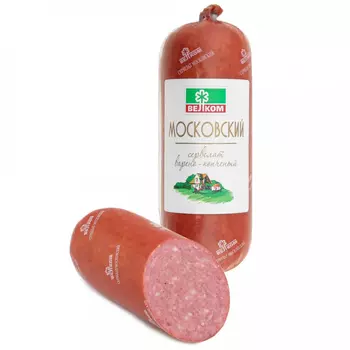 Колбаса варено-копченая Велком Сервелат Московский, 290 г (срез)