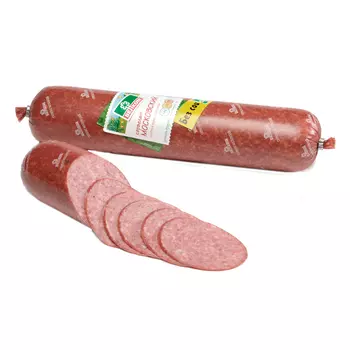 Колбаса варено-копченая Велком Сервелат Московский, 580 г