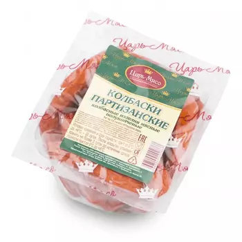 Колбаски Царь-Мясо Партизанские полукопченые, кг