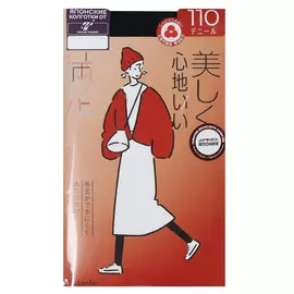 Колготки Fukuske Manzoku Суперпрочные, Антистрелка 110 L черные