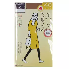 Колготки Fukuske Manzoku Суперпрочные, Антистрелка 40 бежевые