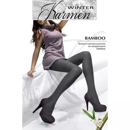 Колготки тёплые Karmen K-Bamboo Prugna M/L