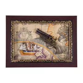 Коллаж декоративный Русские подарки Пистоли 37х27см