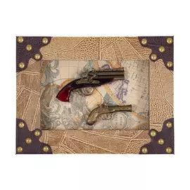 Коллаж декоративный Русские подарки Пистоли 47х37см