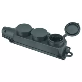 Колодка каучук 3 гнезда с/з черная Navigator/навигатор 61372