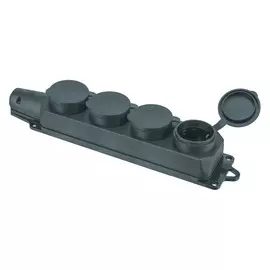 Колодка каучук 4 гнезда с/з черная Navigator/навигатор 61373