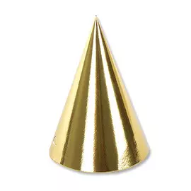 Колпак фольгированный Веселая Затея золотой 6 шт