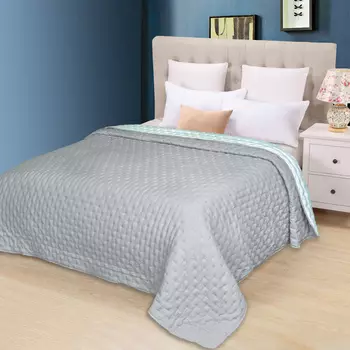 Комфортер Medsleep Нотари серый с мятным 200х210 см