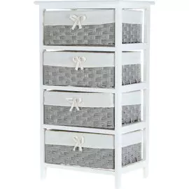 Комод Ad trend с 4 корзинами 40х29х73 см серый