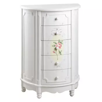 Комод Glasar с 5 ящиками 53х30х76 см