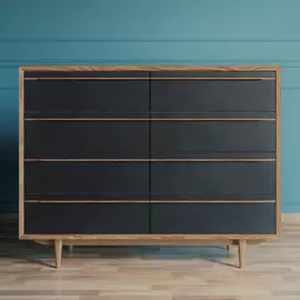 Комод Этажерка Bruni на восемь ящиков BR-06BL