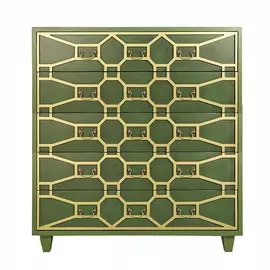 Комод Этажерка Emerald 5 ящиков зеленый DSC347/5ETG