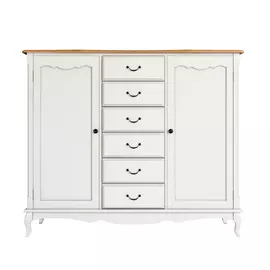 Комод Этажерка Leontina с шестью ящиками и дверками ST9350