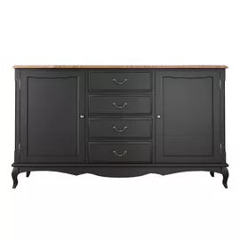 Комод Этажерка Leontina ST9351ETG/BLK