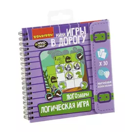 Компактная развивающая игра в дорогу Bondibon Логозавры!