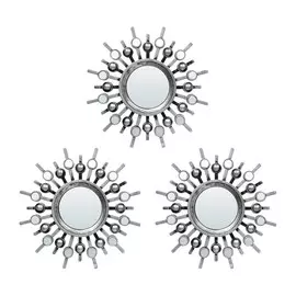 Комплект декоративных зеркал QWERTY "Беладжио" 3шт, 25 см, D зеркала 8,5 см