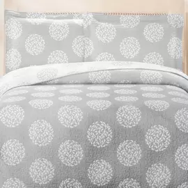 Комплект для спальни Jardin laurel gray покрывало 240х260см 2 наволочки 40х40см