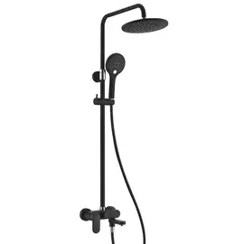 Комплект душевой Wasserkraft черный 21,7х54,1х125 см