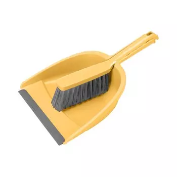 Комплект Econova щетка-сметка с совком желтый (431501306)